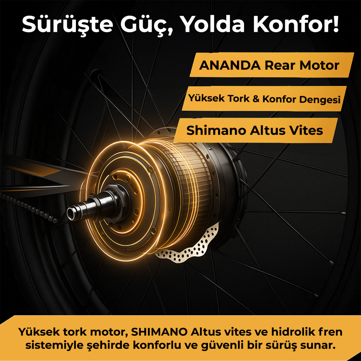 Roxform R-300 Elektrikli Katlanabilir Bisiklet 13AH/15AH Shimano Altus Hidrolik Fren Alüminyum Kadro - 28