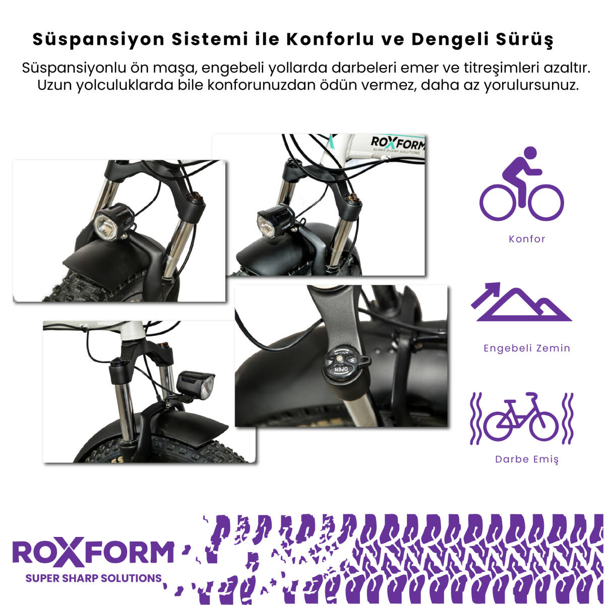 Roxform R-300 Elektrikli Katlanabilir Bisiklet 13AH/15AH Shimano Altus Hidrolik Fren Alüminyum Kadro - 32