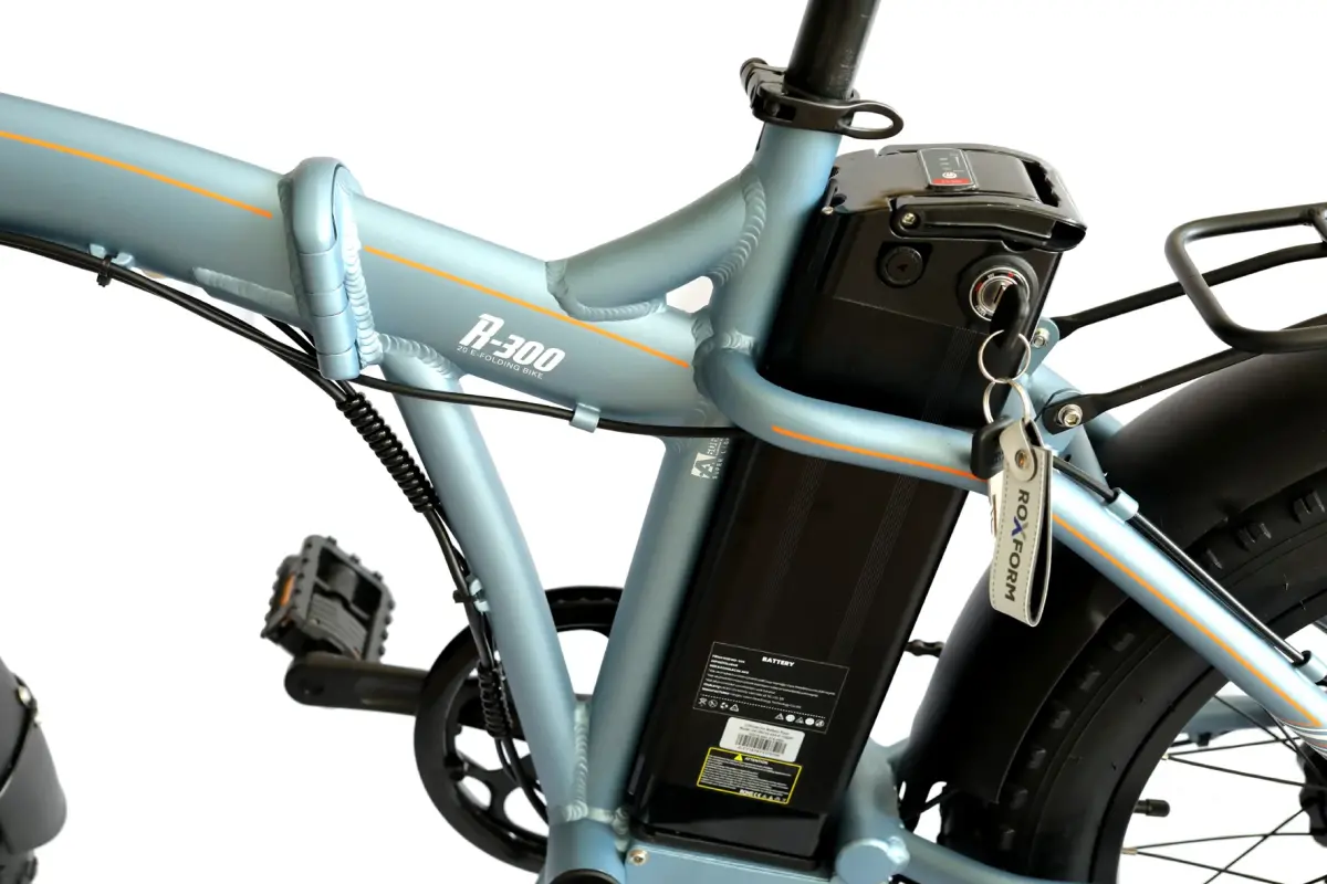 Roxform R-300 Elektrikli Katlanabilir Bisiklet 13AH/15AH Shimano Altus Hidrolik Fren Alüminyum Kadro - 57