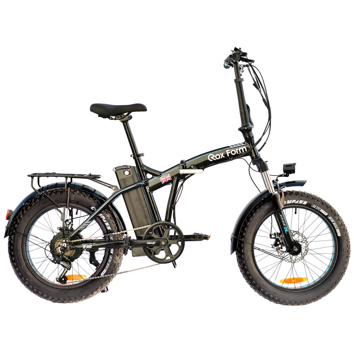 Roxform R-300 Elektrikli Katlanabilir Bisiklet 20 İnç Siyah - 1
