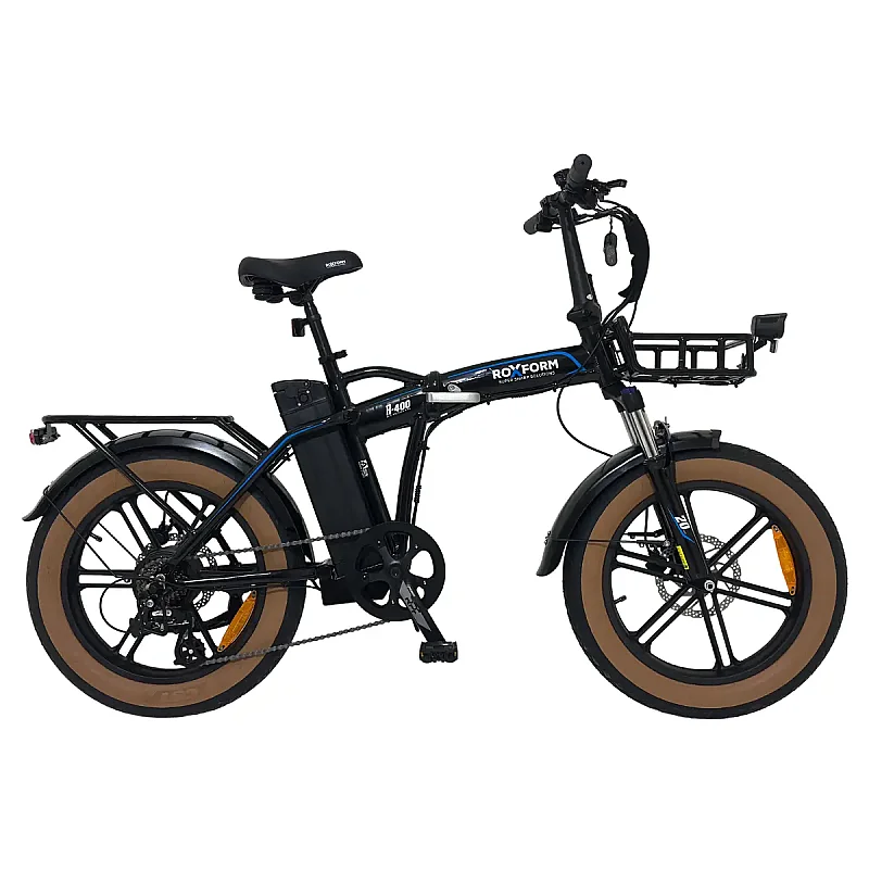 ÖN SİPARİŞ - Roxform R-400 Elektrikli Katlanabilir Bisiklet 20AH Shimano Altus Hidrolik Fren Alüminyum Kadro - 4