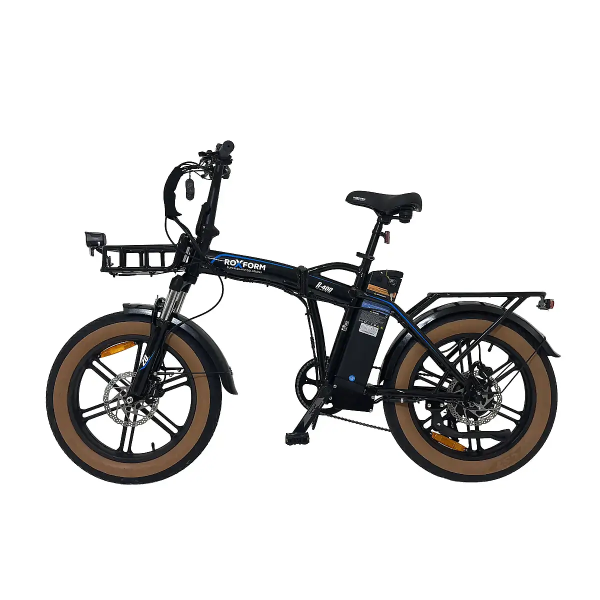 ÖN SİPARİŞ - Roxform R-400 Elektrikli Katlanabilir Bisiklet 20AH Shimano Altus Hidrolik Fren Alüminyum Kadro - 6