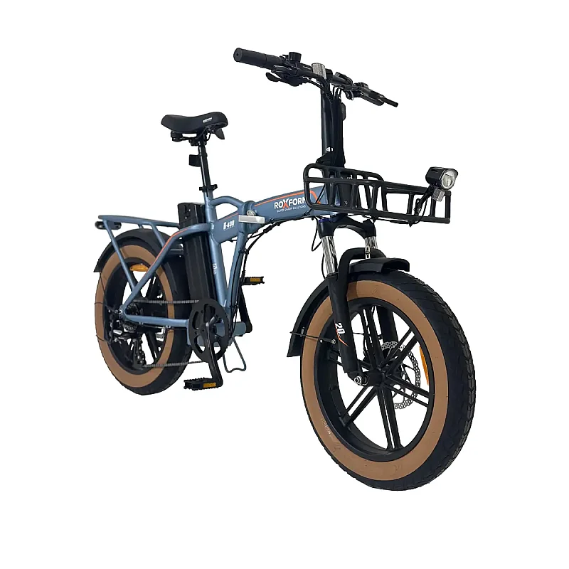 ÖN SİPARİŞ - Roxform R-400 Elektrikli Katlanabilir Bisiklet 20AH Shimano Altus Hidrolik Fren Alüminyum Kadro - 8