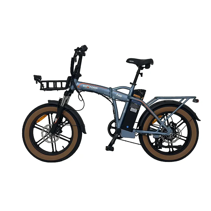 ÖN SİPARİŞ - Roxform R-400 Elektrikli Katlanabilir Bisiklet 20AH Shimano Altus Hidrolik Fren Alüminyum Kadro - 9