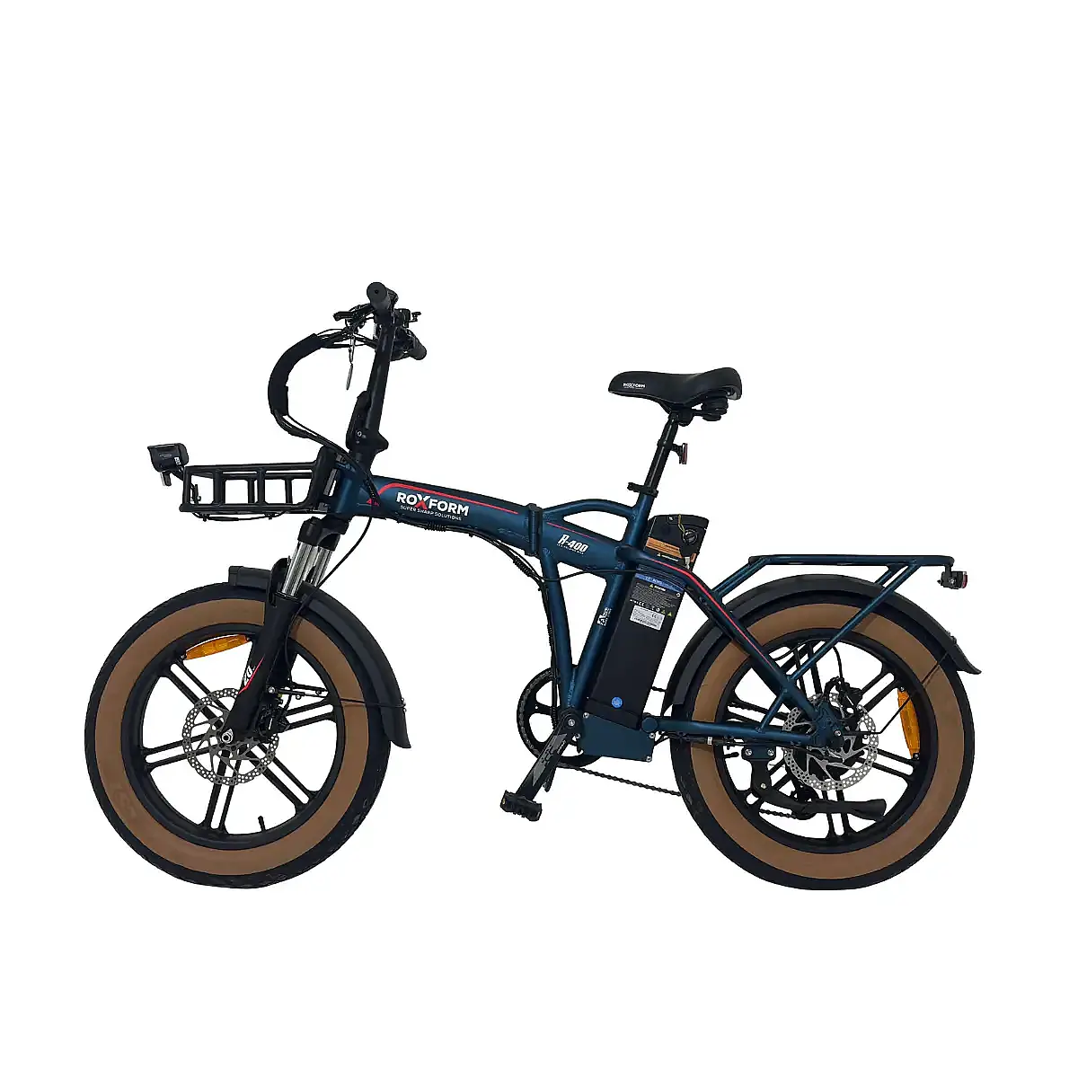ÖN SİPARİŞ - Roxform R-400 Elektrikli Katlanabilir Bisiklet 20AH Shimano Altus Hidrolik Fren Alüminyum Kadro - 3