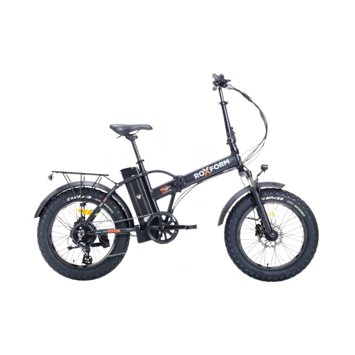 Roxform Sasha Elektrikli Şehir Bisikleti - 250W Motor, 20 inç Jant, LED Aydınlatma, Siyah - 2
