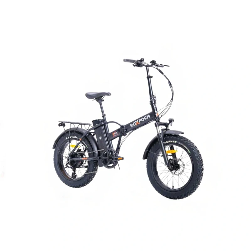 Roxform Sasha Elektrikli Şehir Bisikleti - 250W Motor, 20 inç Jant, LED Aydınlatma, Siyah - 1