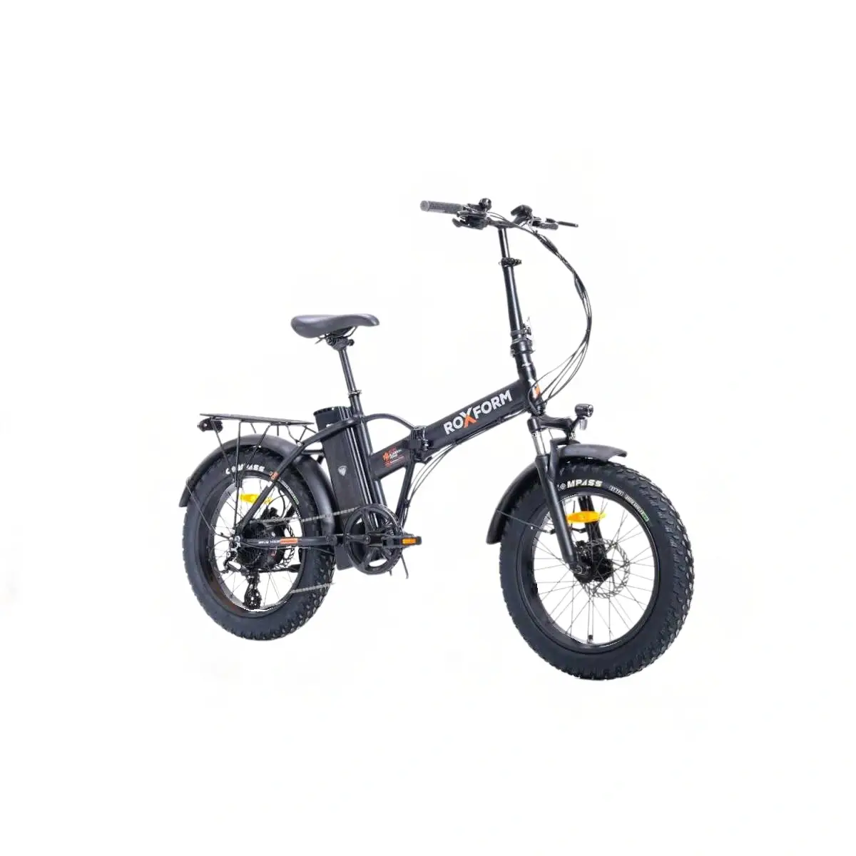 Roxform Sasha Elektrikli Şehir Bisikleti - 250W Motor, 20 inç Jant, LED Aydınlatma, Siyah - 1