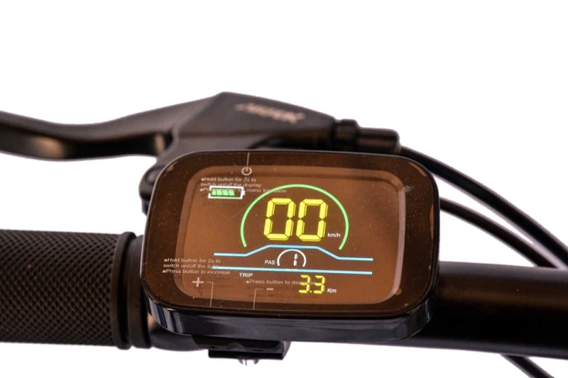 Roxform Sasha Elektrikli Şehir Bisikleti - 250W Motor, 20 inç Jant, LED Aydınlatma, Siyah - 5