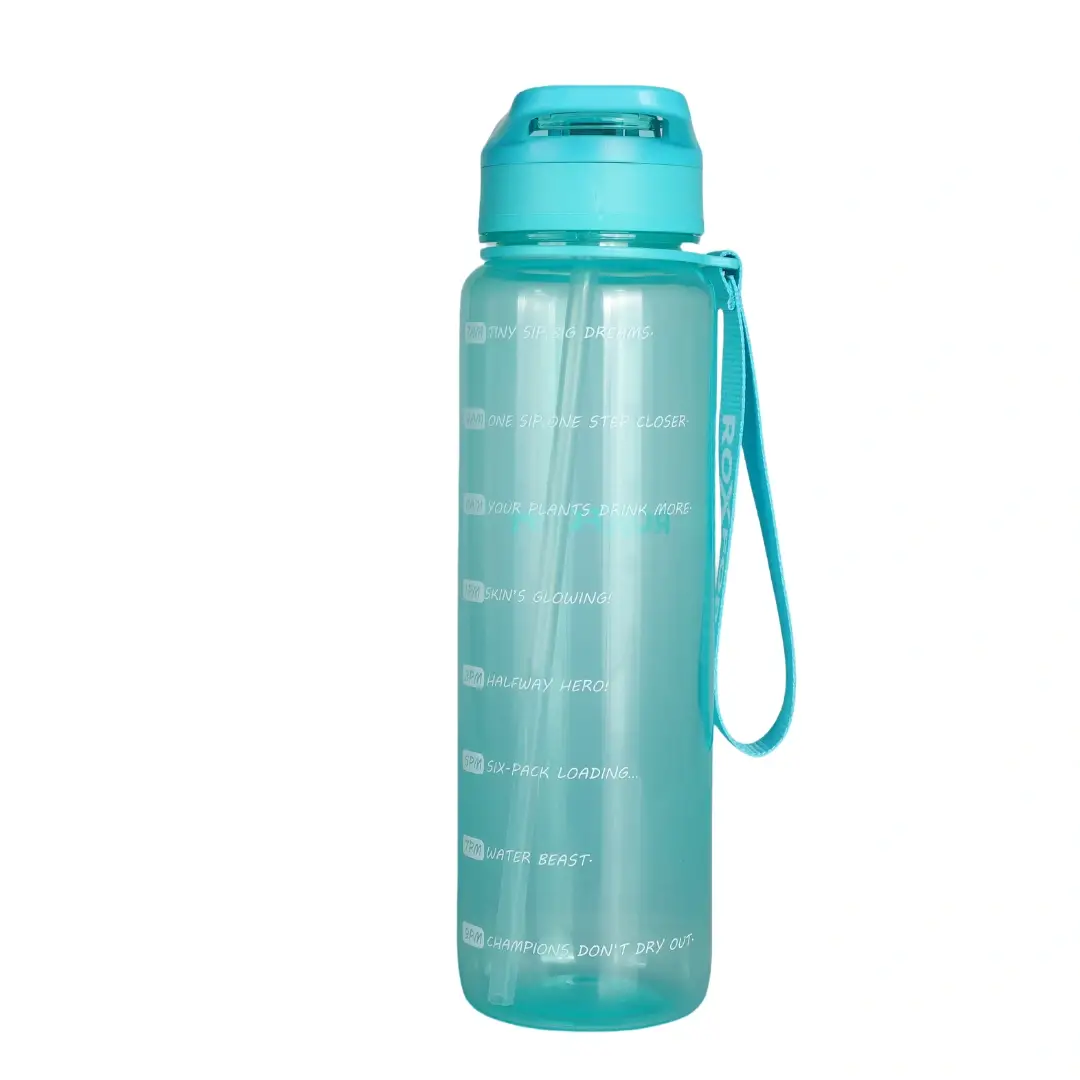 Roxform Suluk Matara 1100 ml, Premium PP Malzeme, Sağlıklı BPA & BPS İçermez, Kılıflı, Çift Kapaklı, Koku Yapmaz, Sızdırmaz ve Dayanıklı, Mavi - 4