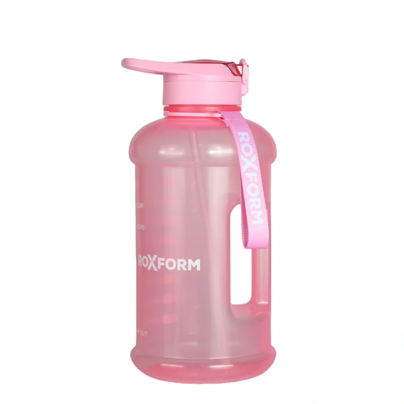 Roxform Suluk Matara 2200 ml, Premium PP Malzeme, Sağlıklı BPA & BPS İçermez, Kılıflı, Çift Kapaklı, Koku Yapmaz, Sızdırmaz ve Dayanıklı, Leopar Kılıf, Pembe - 4