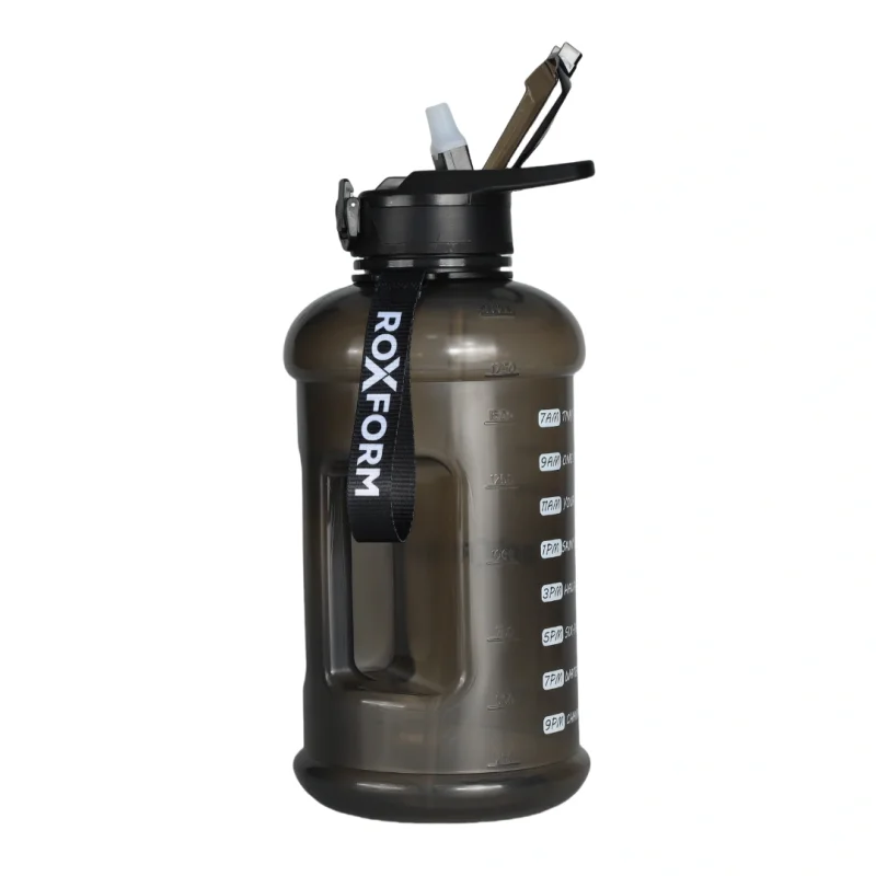 Roxform Suluk Matara 2200 ml, Premium PP Malzeme, Sağlıklı BPA & BPS İçermez, Kılıflı, Çift Kapaklı, Koku Yapmaz, Sızdırmaz ve Dayanıklı, Lacivert Ay Kılıf, Siyah - 5