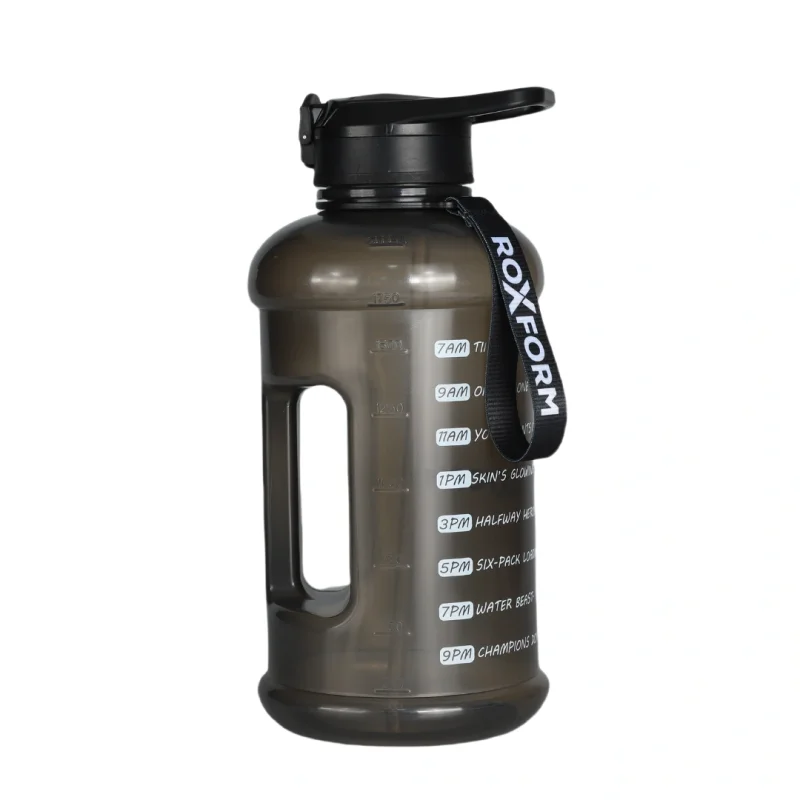 Roxform Suluk Matara 2200 ml, Premium PP Malzeme, Sağlıklı BPA & BPS İçermez, Kılıflı, Çift Kapaklı, Koku Yapmaz, Sızdırmaz ve Dayanıklı, Lacivert Kılıf, Siyah - 4