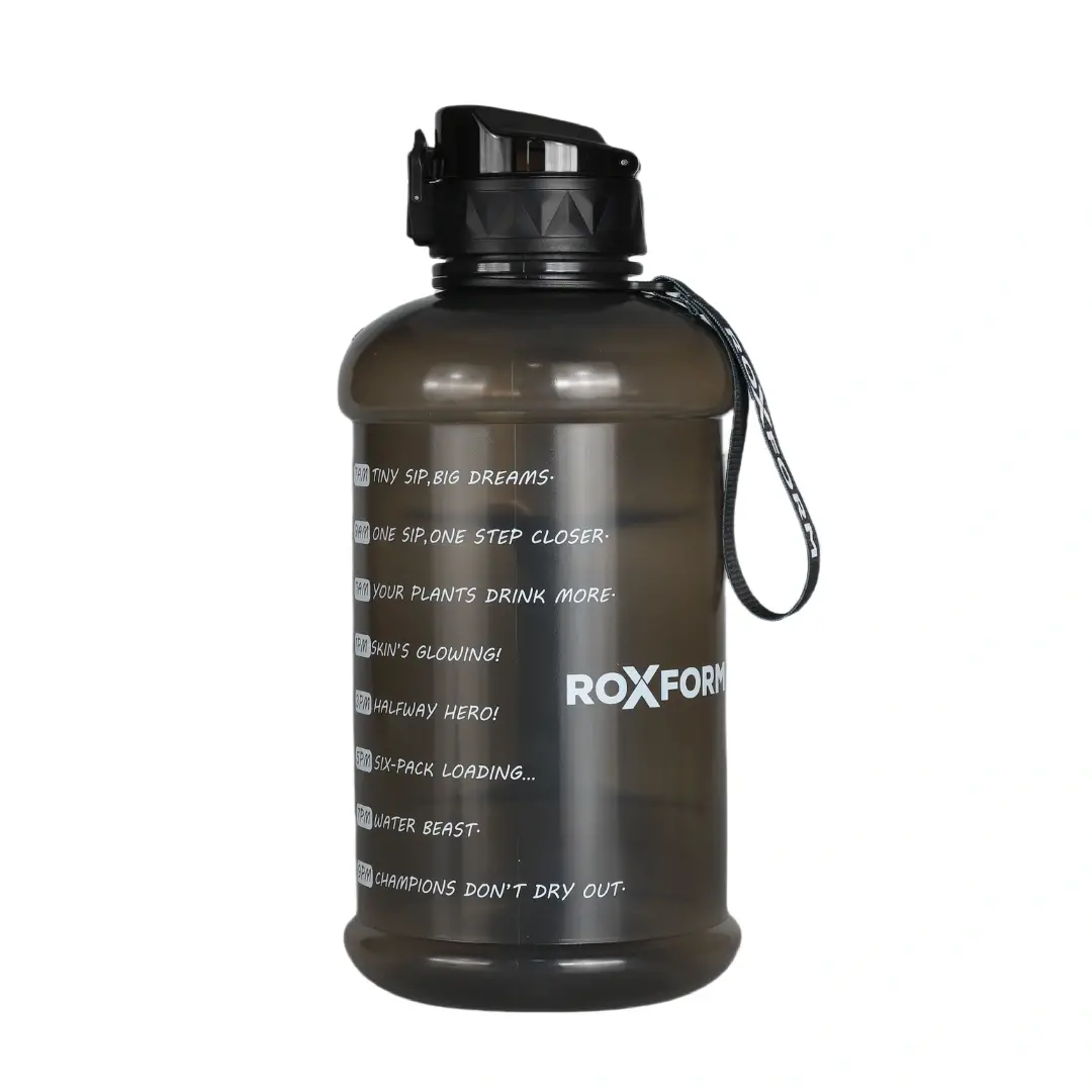 Roxform Suluk Matara 2200 ml, Premium PP Malzeme, Sağlıklı BPA & BPS İçermez, Kılıflı, Çift Kapaklı, Koku Yapmaz, Sızdırmaz ve Dayanıklı, Siyah Cep Kılıf, Siyah - 4