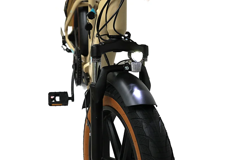 Roxform Ural LX Elektrikli Bisiklet Krem Kolon Jant Hidrolik Fren Uzun Menzil E-Bike - 3