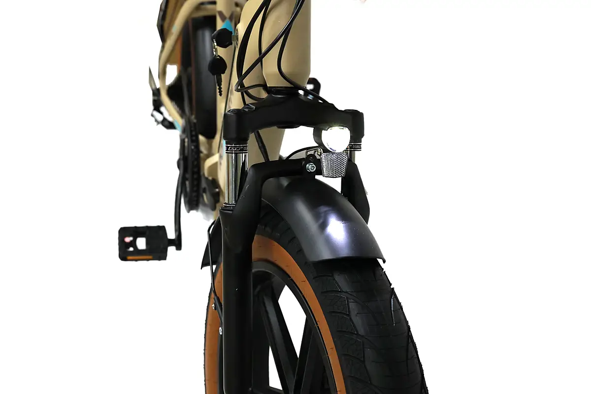 Roxform Ural LX Elektrikli Bisiklet Krem Kolon Jant Hidrolik Fren Uzun Menzil E-Bike - 3