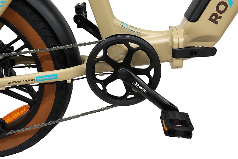 Roxform Ural LX Elektrikli Bisiklet Krem Kolon Jant Hidrolik Fren Uzun Menzil E-Bike - 4