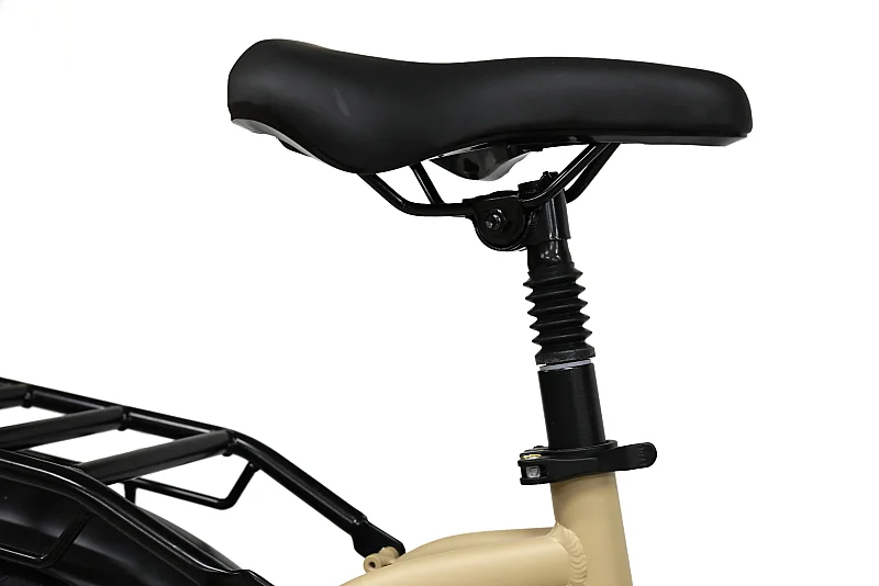 Roxform Ural LX Elektrikli Bisiklet Krem Kolon Jant Hidrolik Fren Uzun Menzil E-Bike - 6