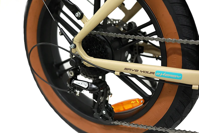Roxform Ural LX Elektrikli Bisiklet Krem Kolon Jant Hidrolik Fren Uzun Menzil E-Bike - 7