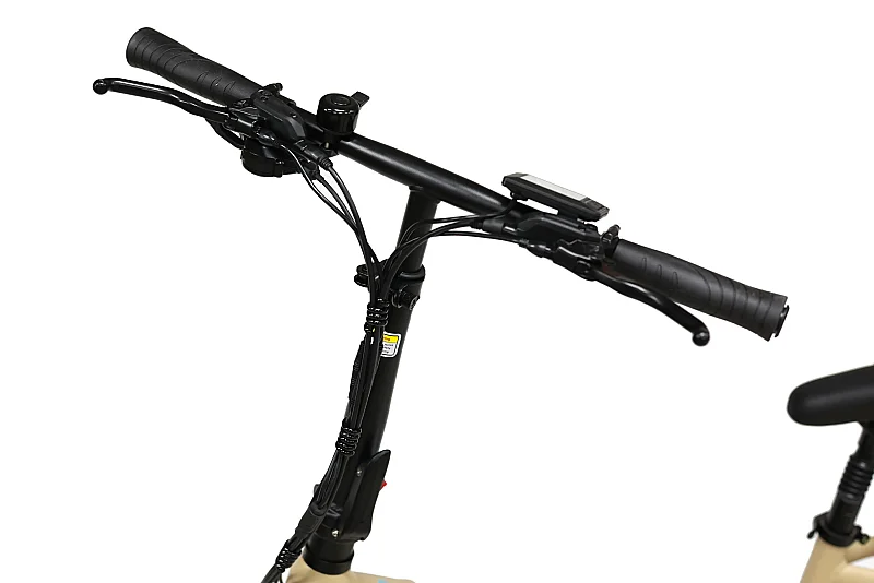 Roxform Ural LX Elektrikli Bisiklet Krem Kolon Jant Hidrolik Fren Uzun Menzil E-Bike - 9
