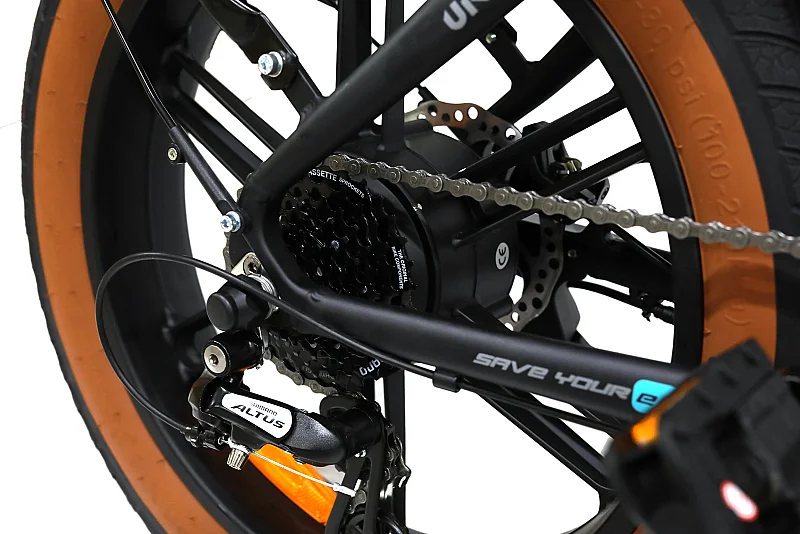 Roxform Ural LX Elektrikli Bisiklet Siyah Kolon Jant Hidrolik Fren Uzun Menzil E-Bike - 13