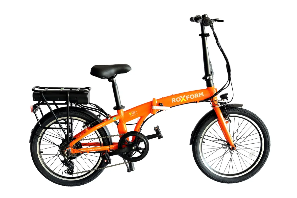 Roxform Venüs Eco Elektrikli Katlanabilir Bisiklet 7.8AH Turuncu Alüminyum Kadro - 1