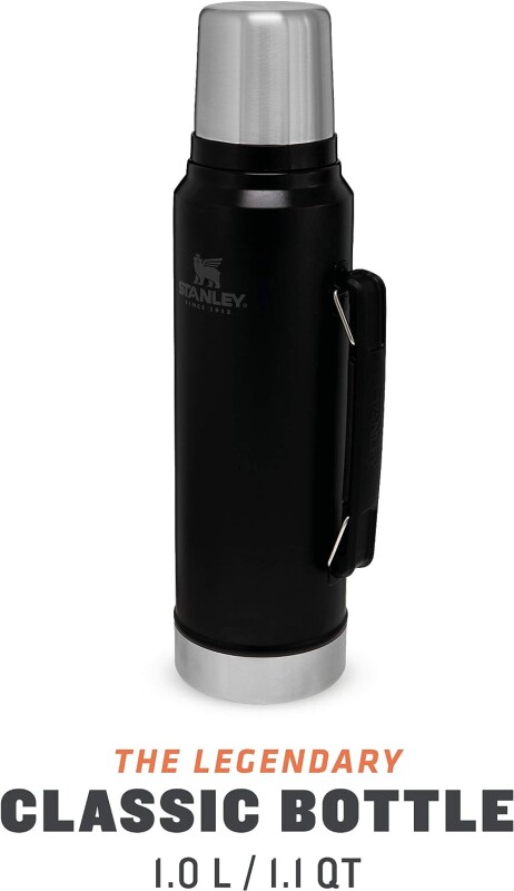 Stanley-Classic Legendary Bottle 1.0L Matte Black 1.1QT - 2