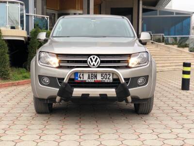 Vokswagen Amarok Off Road Krom Poliüretan Ön Koruma Ön Tampon Koruma Demiri Amazonplus Chrome 2010+ PWT15 - 1