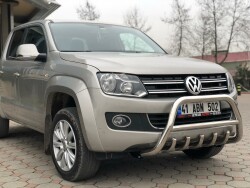 Volkswagen Amarok Off Road Krom Karterli Ön Koruma Ön Tampon Koruma Demiri İnformplus Chrome 2010+ PWT03 - 1