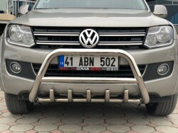 Volkswagen Amarok Off Road Krom Karterli Ön Koruma Ön Tampon Koruma Demiri İnformplus Chrome 2010+ PWT03 - 3