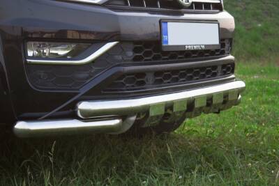 Volkswagen Amarok Off Road Krom Ön Koruma Ön Tampon Koruma Demiri Krom Glocity Chrome 2010+ PST23 - 4