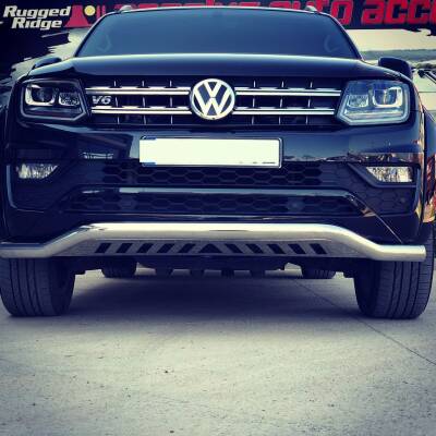 Volkswagen Amarok Off Road Saclı Ön Koruma Ön Tampon Koruma Demiri Krom Gloplus Chrome 2010+ PST21 - 2