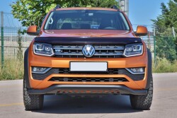 Volkswagen Amarok Off Road Saclı Ön Koruma Ön Tampon Koruma Demiri Siyah Gloplus Black 2010+ PST22 - 1