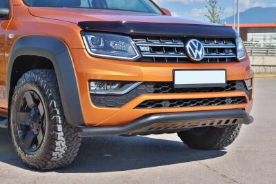 Volkswagen Amarok Off Road Saclı Ön Koruma Ön Tampon Koruma Demiri Siyah Gloplus Black 2010+ PST22 - 2